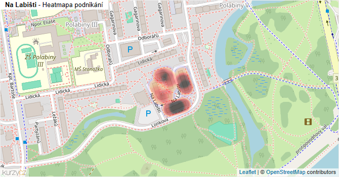 Na Labišti - mapa podnikání
