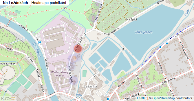 Na Ležánkách - mapa podnikání