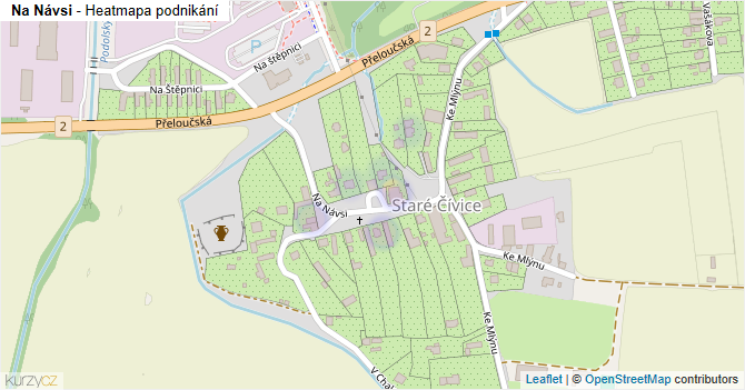 Na Návsi - mapa podnikání