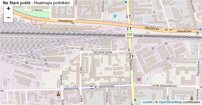 Na Staré poště - mapa podnikání