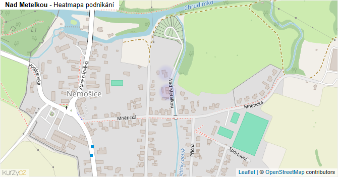 Nad Metelkou - mapa podnikání
