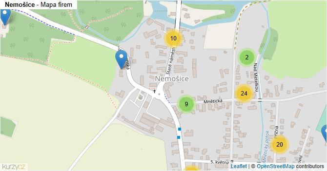 Nemošice - mapa firem