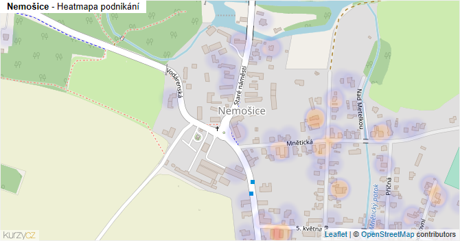 Nemošice - mapa podnikání