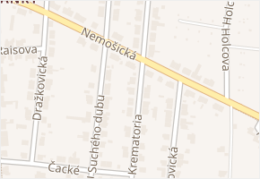 Nemošická v obci Pardubice - mapa ulice