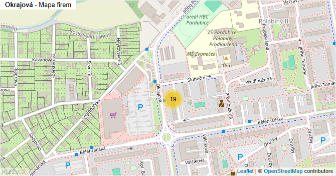 Okrajová - mapa firem