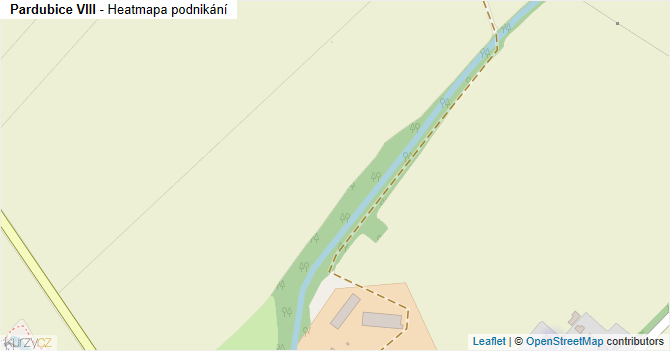 Pardubice VIII - mapa podnikání