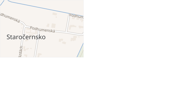 Podhumenská v obci Pardubice - mapa ulice