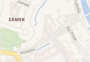 Příhrádek v obci Pardubice - mapa ulice