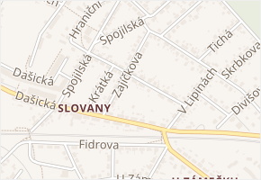 Raabova v obci Pardubice - mapa ulice