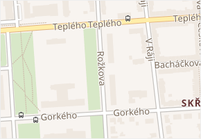 Rožkova v obci Pardubice - mapa ulice