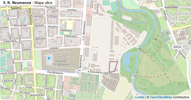 S. K. Neumanna - mapa ulice