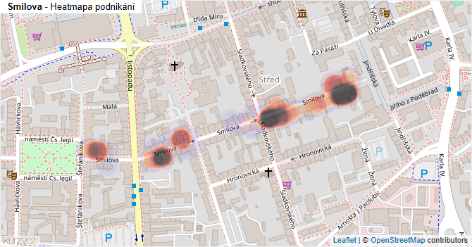 Smilova - mapa podnikání