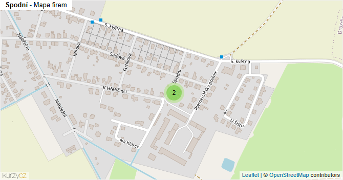 Spodní - mapa firem