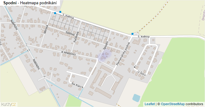 Spodní - mapa podnikání