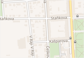 Staňkova v obci Pardubice - mapa ulice