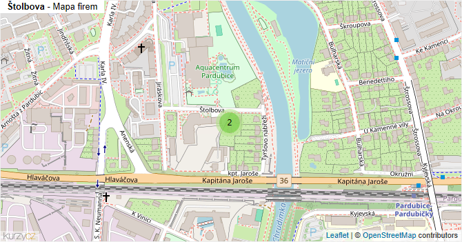 Štolbova - mapa firem