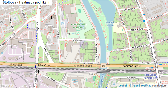 Štolbova - mapa podnikání
