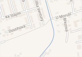 U Bylanky v obci Pardubice - mapa ulice