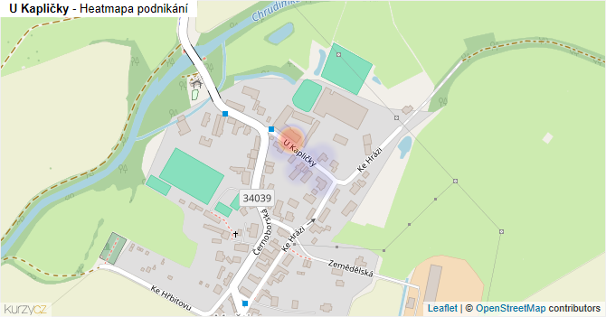 U Kapličky - mapa podnikání