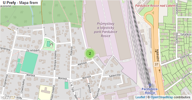 U Prefy - mapa firem