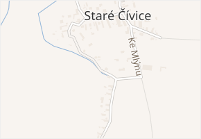 V Chaloupkách v obci Pardubice - mapa ulice