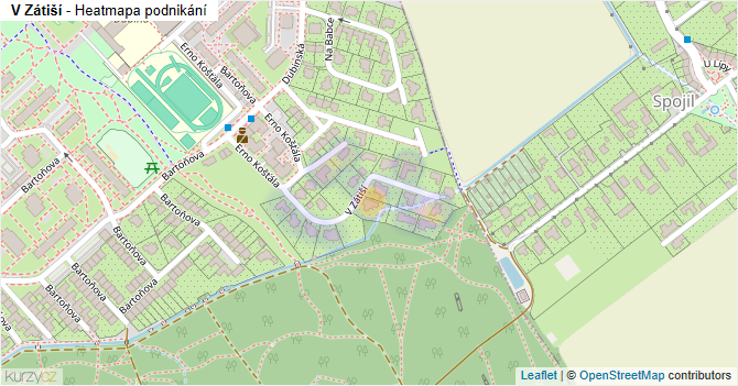 V Zátiší - mapa podnikání