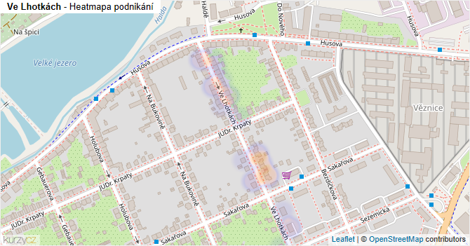 Ve Lhotkách - mapa podnikání