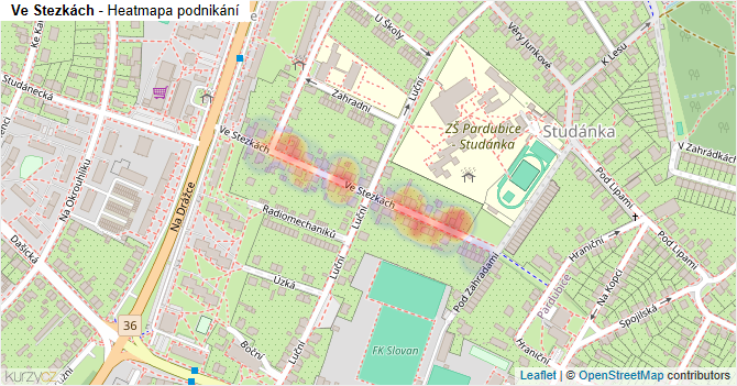 Ve Stezkách - mapa podnikání