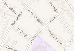 Věry Junkové v obci Pardubice - mapa ulice