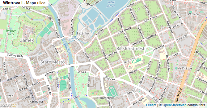 Wintrova I - mapa ulice