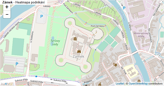 Zámek - mapa podnikání