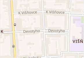Železničního pluku v obci Pardubice - mapa ulice