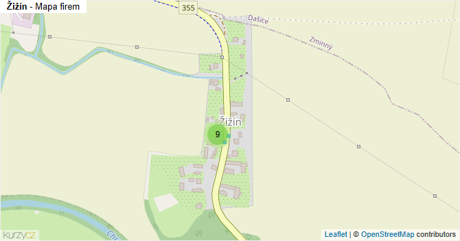 Žižín - mapa firem