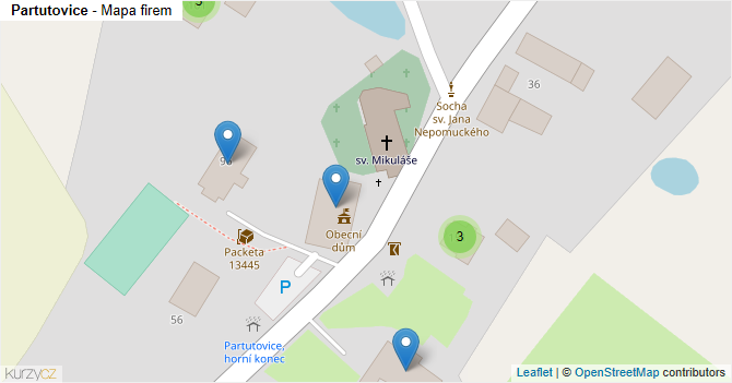 Partutovice - mapa firem