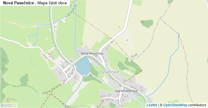 Nová Pasečnice - mapa části obce
