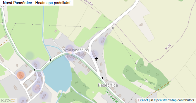 Nová Pasečnice - mapa podnikání