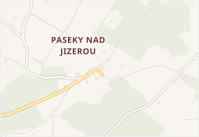 Paseky nad Jizerou v obci Paseky nad Jizerou - mapa části obce