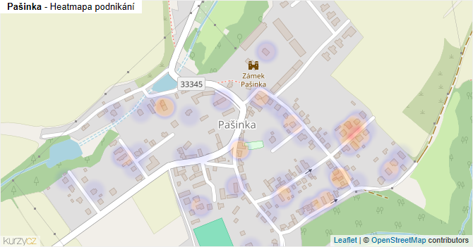 Pašinka - mapa podnikání
