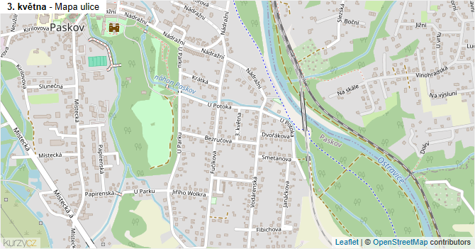 3. května - mapa ulice
