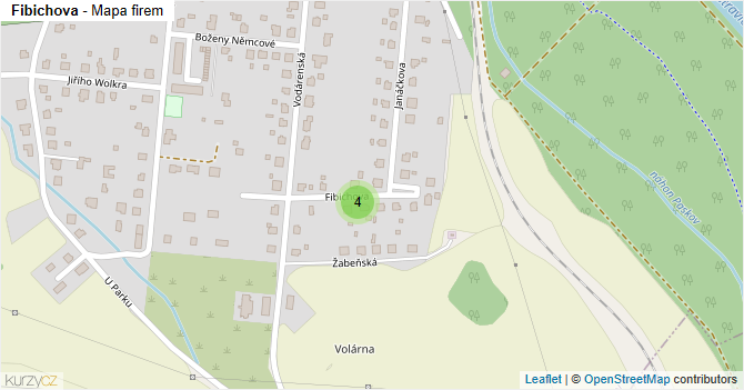 Fibichova - mapa firem