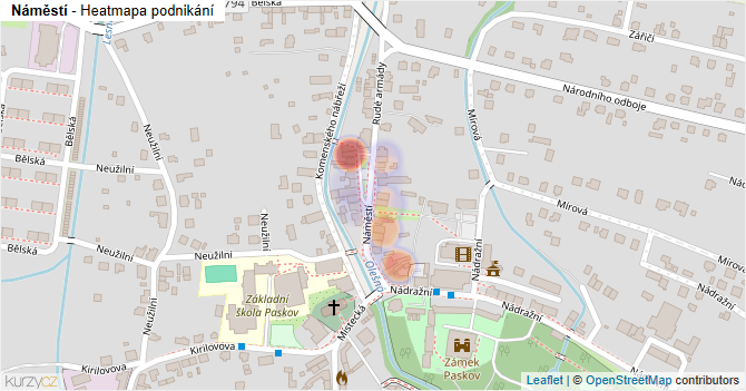 Náměstí - mapa podnikání