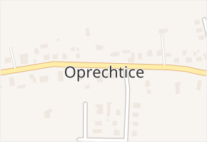 Oprechtice v obci Paskov - mapa části obce