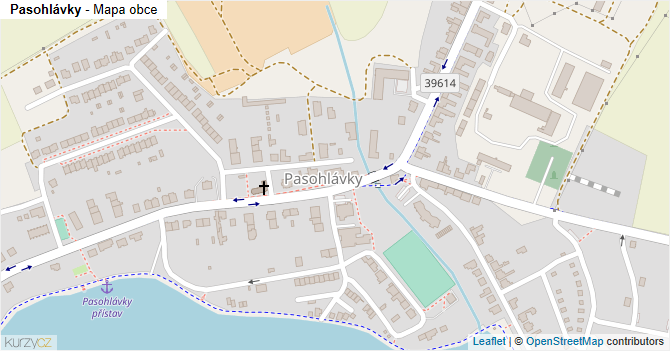 Pasohlávky - mapa obce