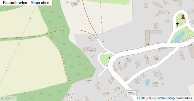 Pastuchovice - mapa obce