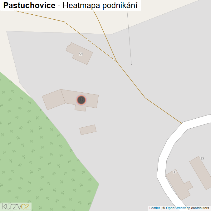 Mapa Pastuchovice - Firmy v obci.