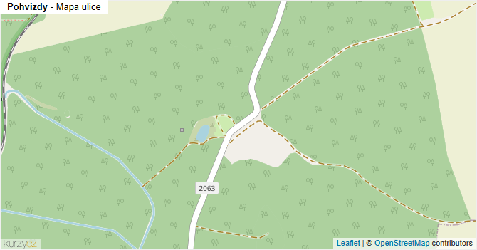 Pohvizdy - mapa ulice