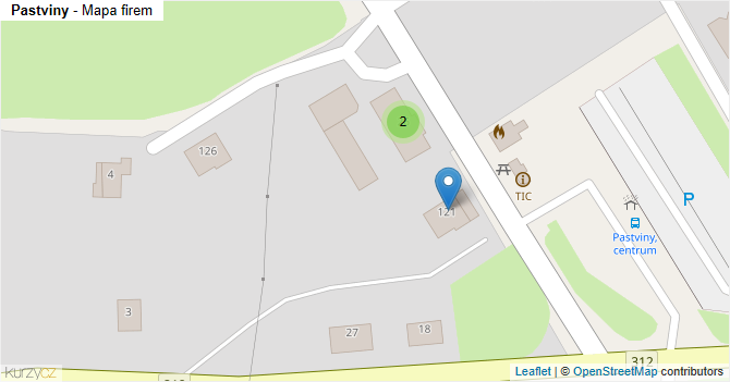 Pastviny - mapa firem