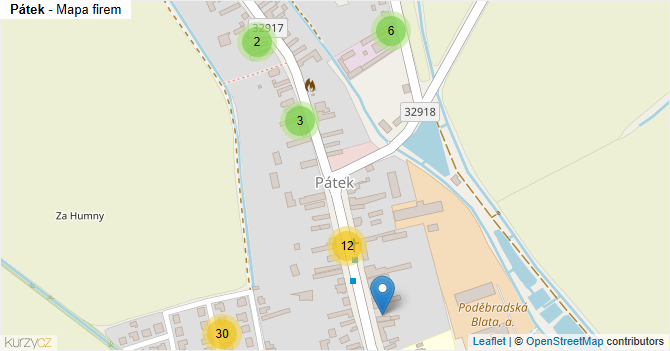 Pátek - mapa firem