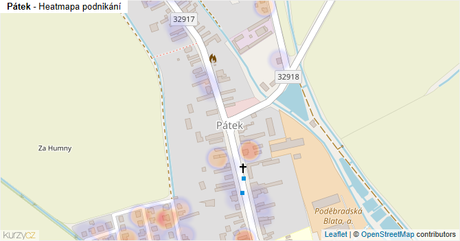 Pátek - mapa podnikání