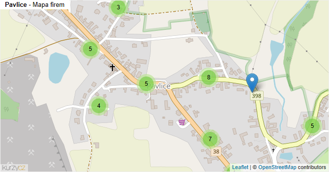 Pavlice - mapa firem
